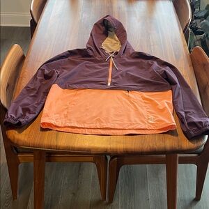 Stio CFS Hooded Anorak 1/2 zip jacket UPF L ☀️